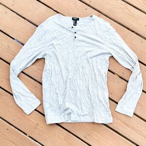 Men’s Light Grey Long Sleeve from forever 21, Medium